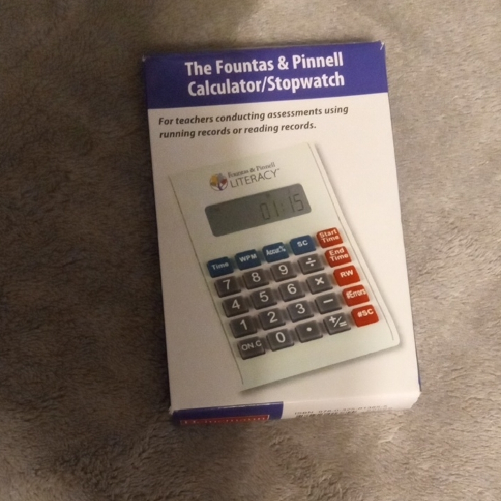 NWT Fountas & Pinnell Calculator Stopwatch